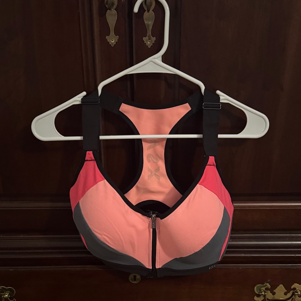 Victoria's Secret Pink and Gray Sports Bra